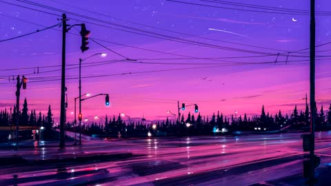 It's dawn and you're listening to lofi to sleep