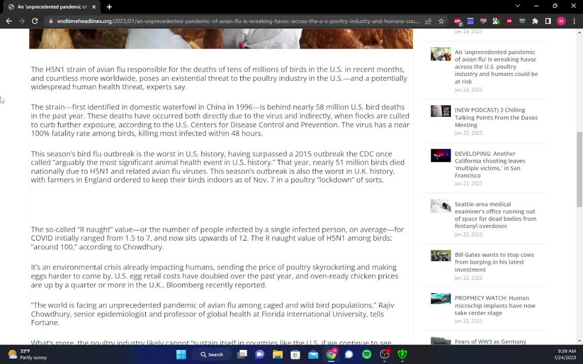 An "Unprecedented Pandemic Of Avian Flu" Is Wreaking Havoc Across The U.S. Poultry Industry!!!