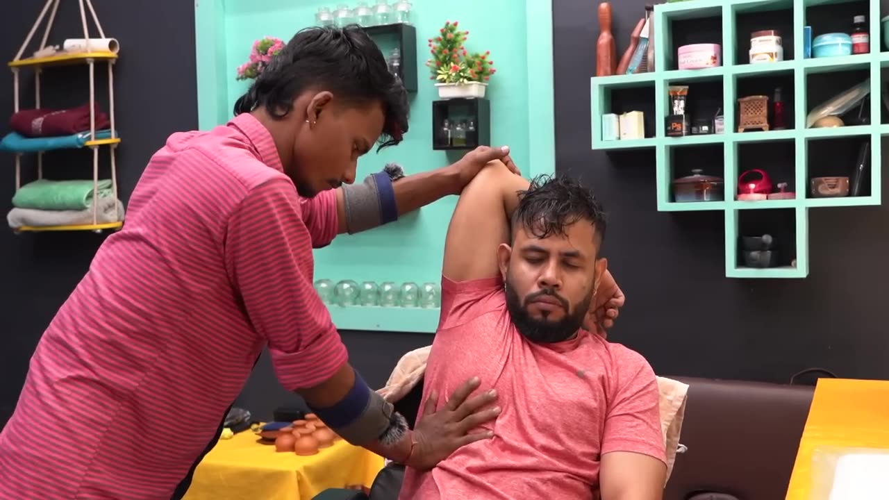 Master Cracker Intense Neck Cracking Head Massage _ Indian Massage