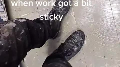 When the Work Floor Gets a Bit Sticky