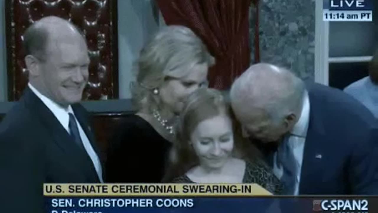 Joe Biden "Grooms" Chris Coons Daughter