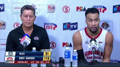 Interview with Best Player Stephen Holt and Coach Tim Cone [Sep. 3, 2024]