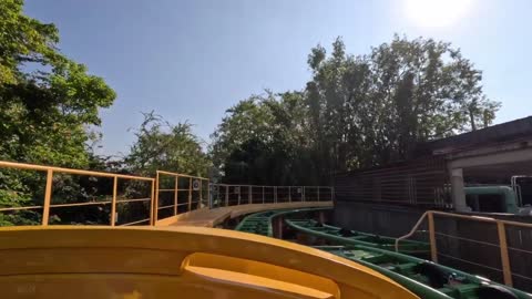 Cheetah Hunt front seat on ride 5.3K POV @30fps Horizon Locked; Busch Gardens Tampa