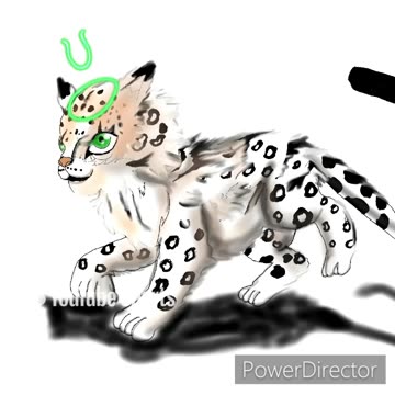 Oc speedpaint celestial snow leopard titan