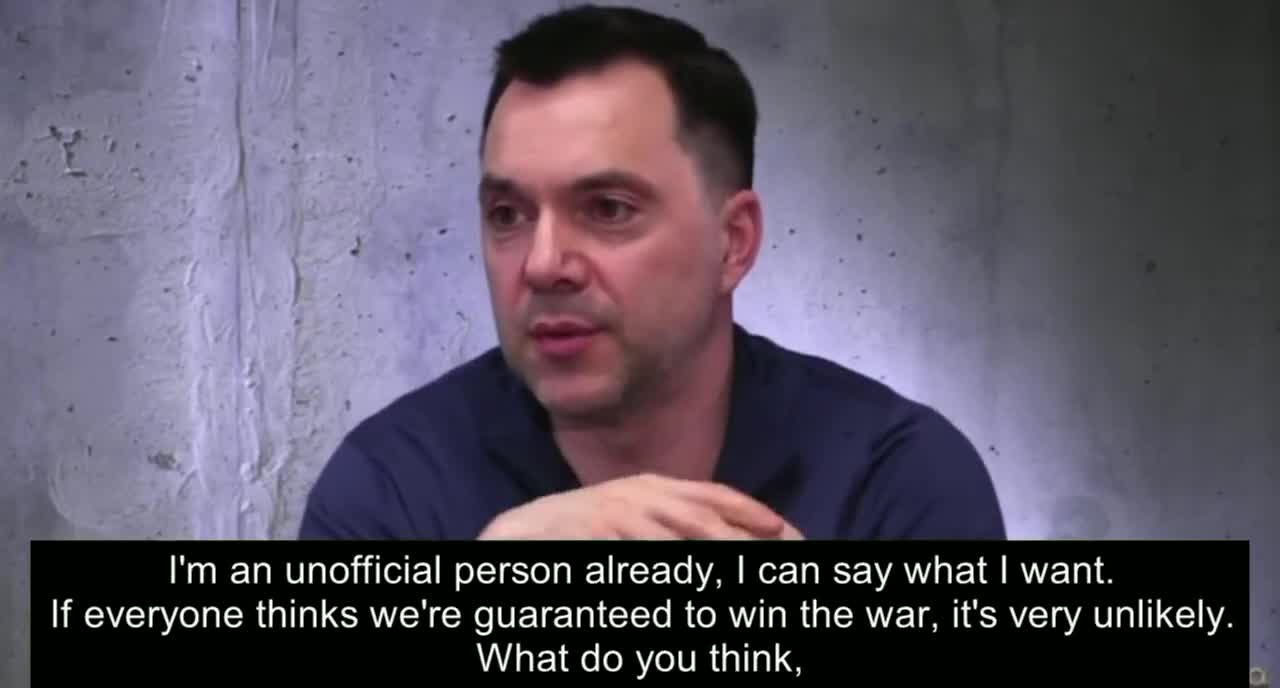 Zelensky’s former senior advisor/PR master admits that Ukraine is unlikely to win against Russia.