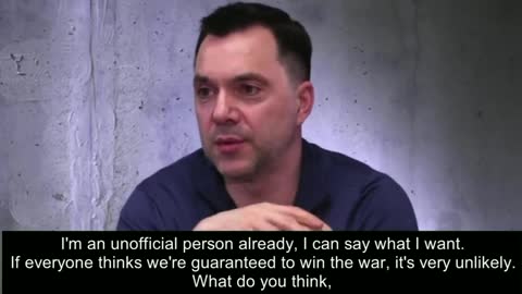 Zelensky’s former senior advisor/PR master admits that Ukraine is unlikely to win against Russia.