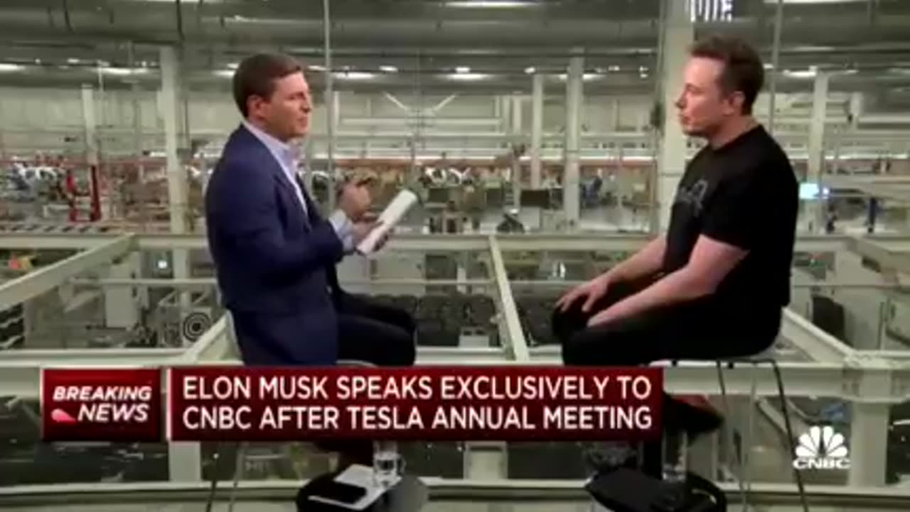 Elon Musk struggling to find an answer on what use humanity can play in the coming NWO!😬