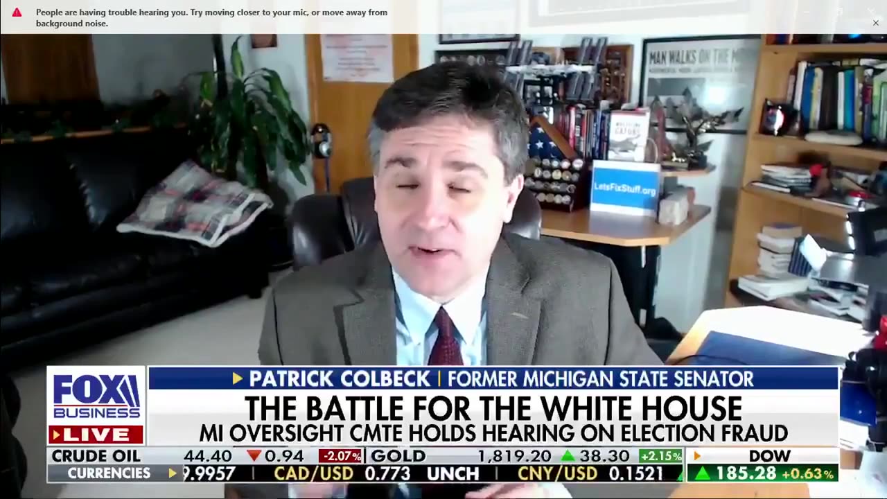 Lou Dobbs w_ Patrick Colbeck MI election challenger