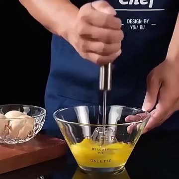 Stainless Self Turning Cream Utensils Whisk