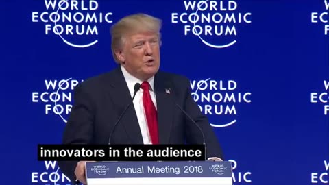 Donald Trump Speaks at Davos