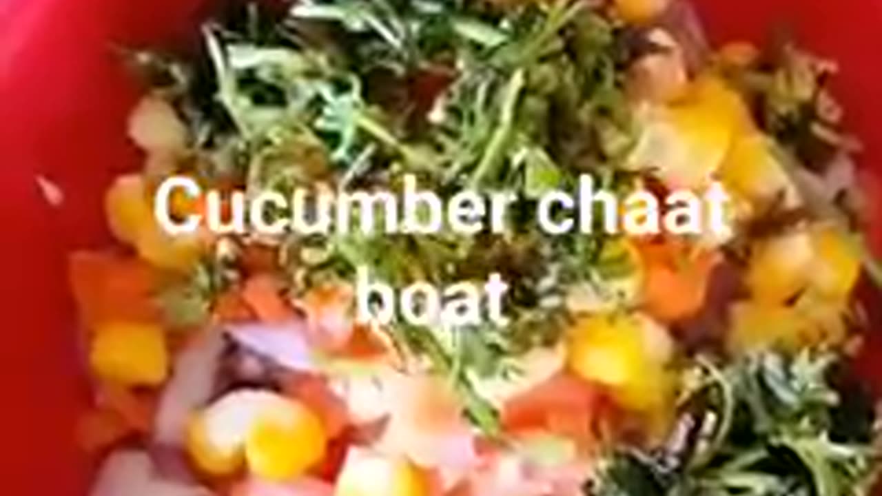 # cucumber chat #healthy recipe #cucumber chat boat#shorts