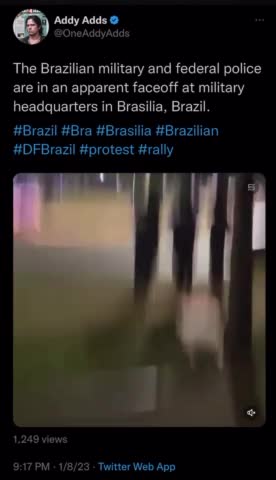 Brazilian Military and Federal Police in a Face-off at Military Headquarters