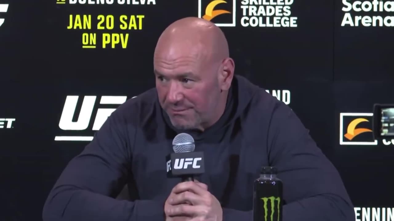 Dana White roasts woke Canadian reported who whined about Sean strickland roasting wokeism