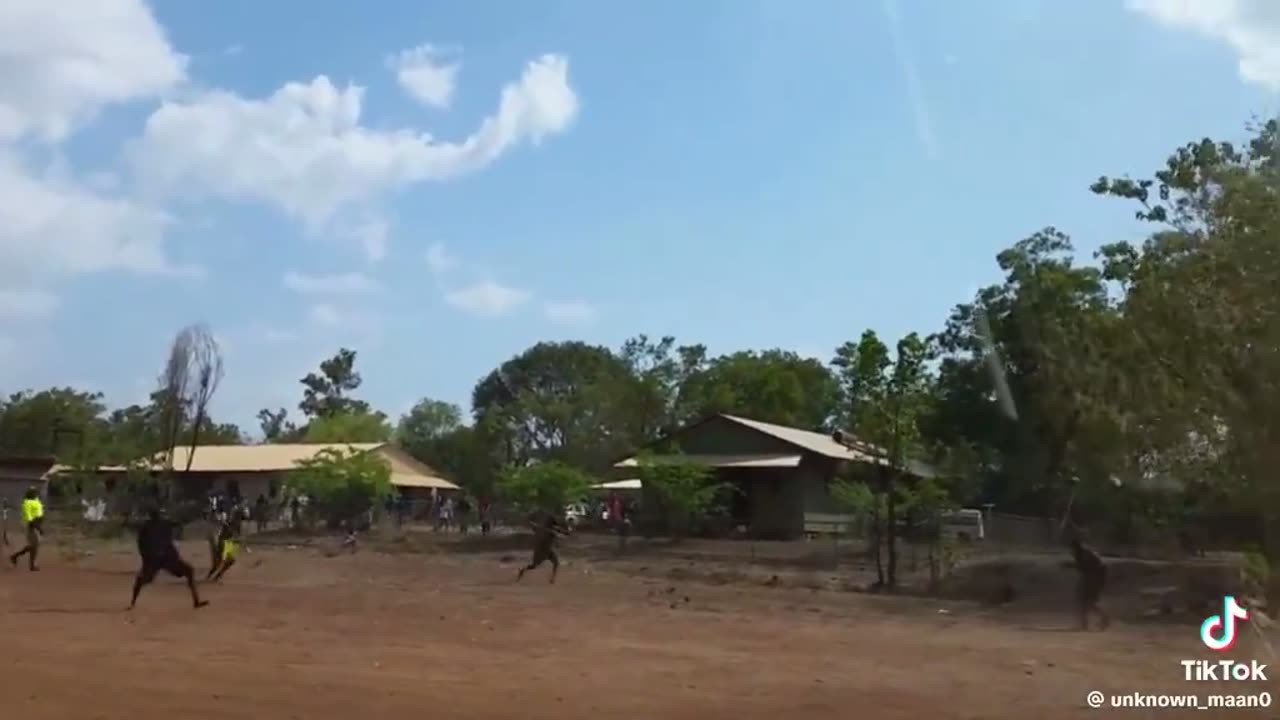 Aborigines are spearing each other in the remote community in the Northern Territory.