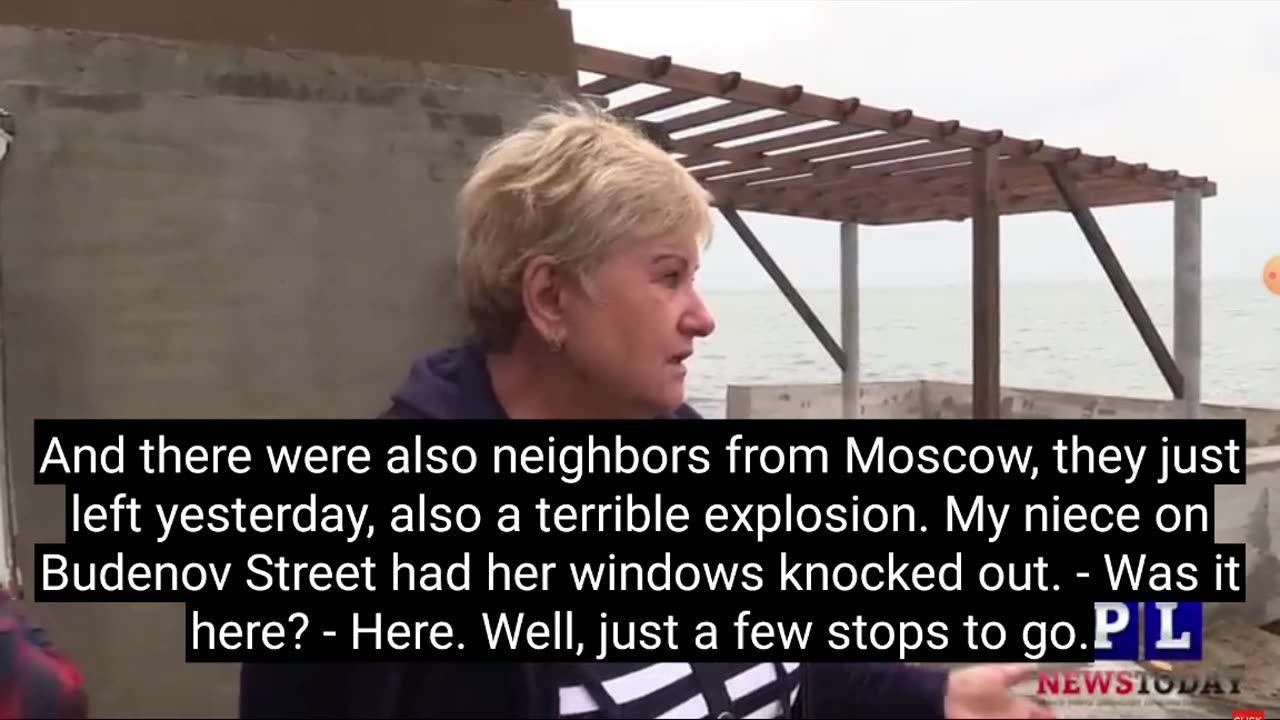 Ukraine war - Locals describe Crimea bridge blow up