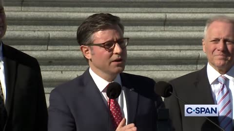 WATCH: Speaker Johnson Celebrates GOP Trifecta After Keeping House Majority