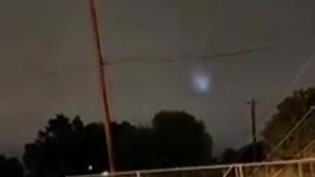 Multiple objects racing about nighttime skies.