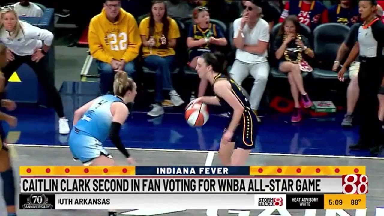 June 21, 2024 - Indiana Fever's Caitlin Clark is Second in WNBA All-Star Voting