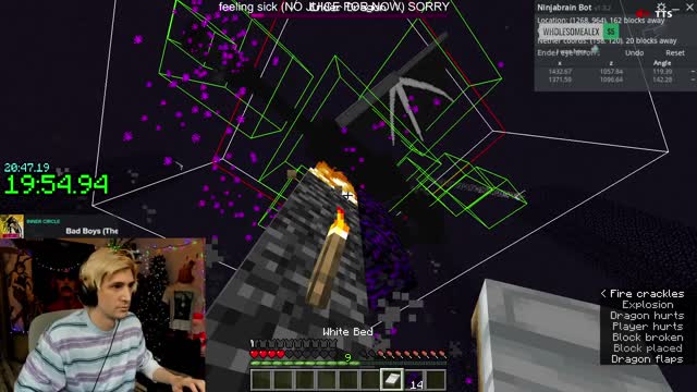 XQC finally beats Forsen Minecraft speed run (20:05)