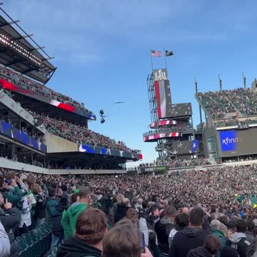 Flyover at Philadelphia Eagles home game