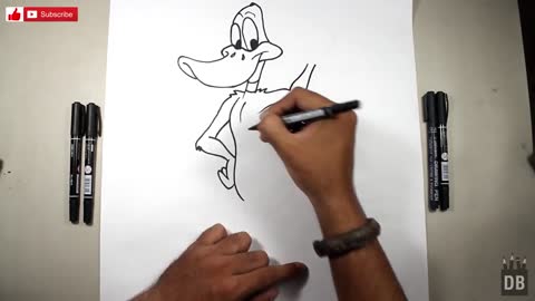 How To Draw Daffy Duck