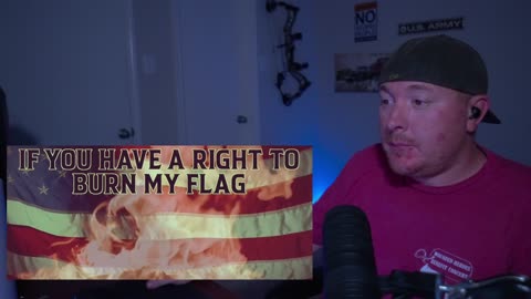 Veteran Reacts To If You Have The Right To Burn My Flag By Creed Fisher