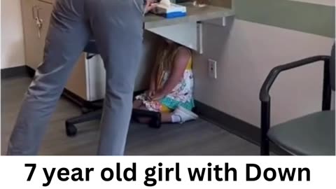 7-year-old girl with Down Syndrome plays a joke.