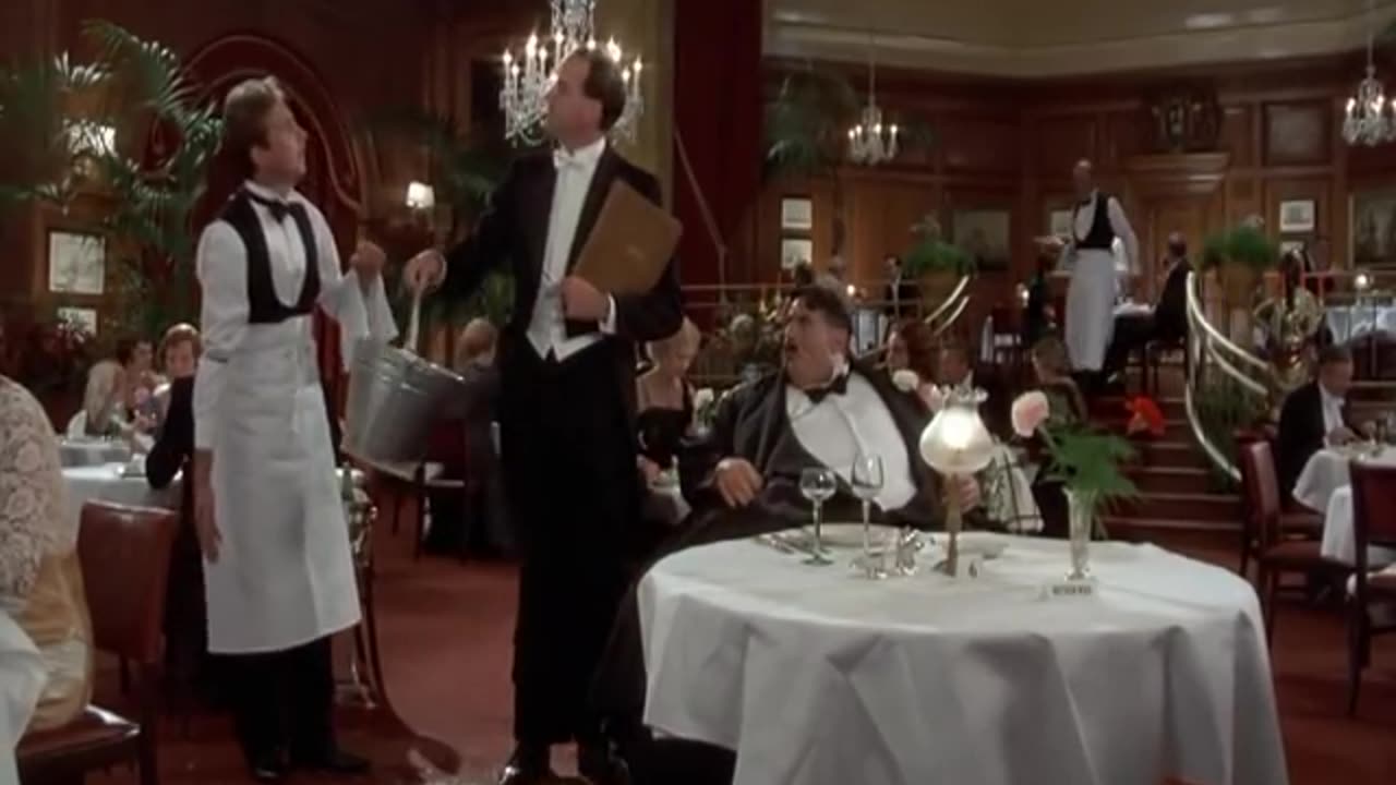 MONTY PYTHON & THE MEANING OF LIFE > Mr. Creosote > exploding stomach scene