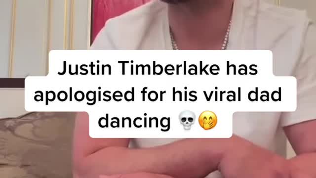 Justin Timberlake has apologised for his viral dad dancing