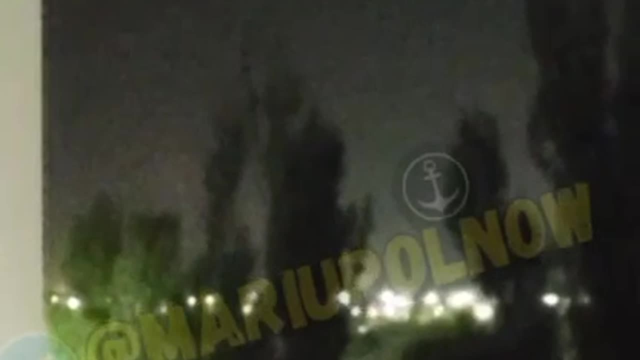 🔥👀 BOOM in Mariupol at night!