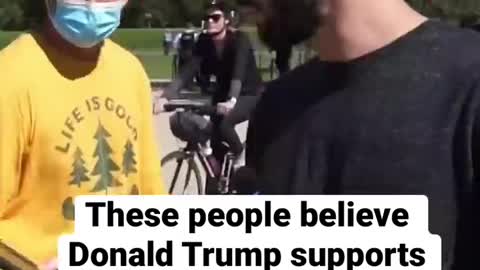 These people believe DJT supports white supremacy