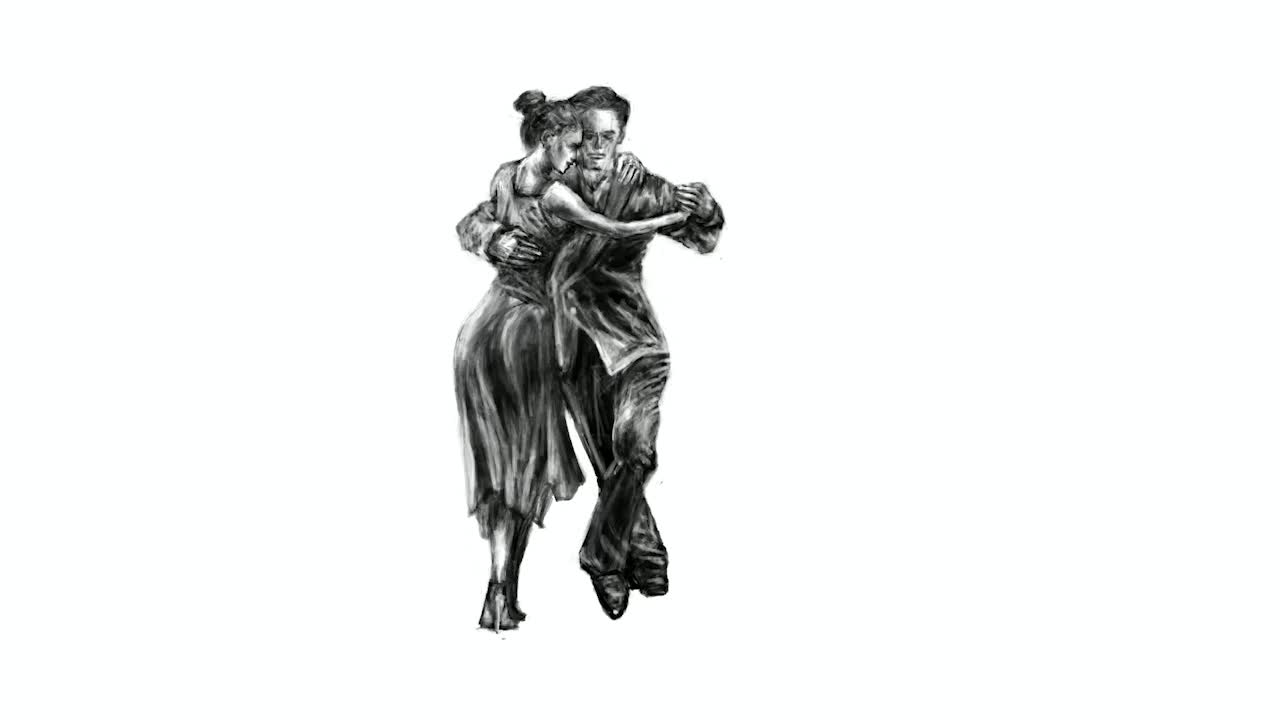 Argentine Tango time-lapse art (No. 312)