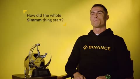 Cristiano Ronaldo with Binance