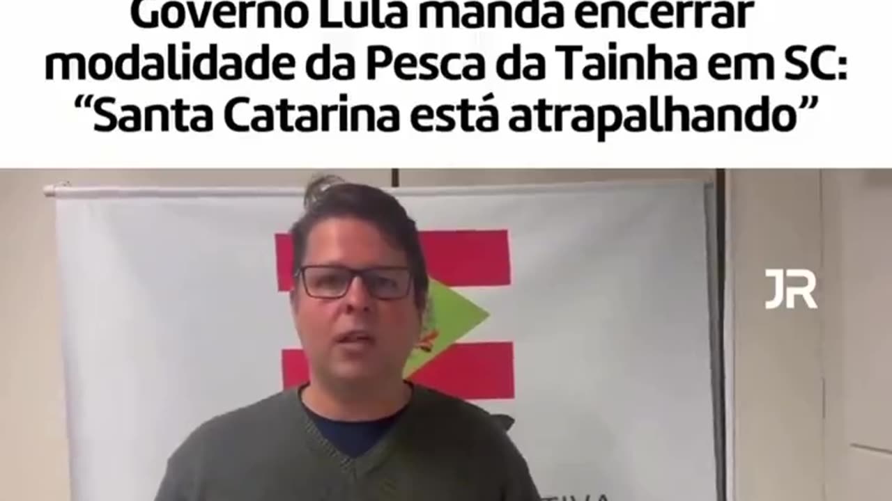 Governo de Santa Catarina e pescadores catarinenses estão indignados.