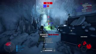 SWBF2 2017: Instant Action Mission (Attack) Galactic Empire Hoth Gameplay