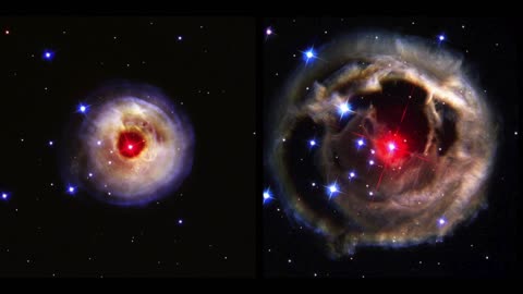 Sonifiations of V838 monocerotis light echo