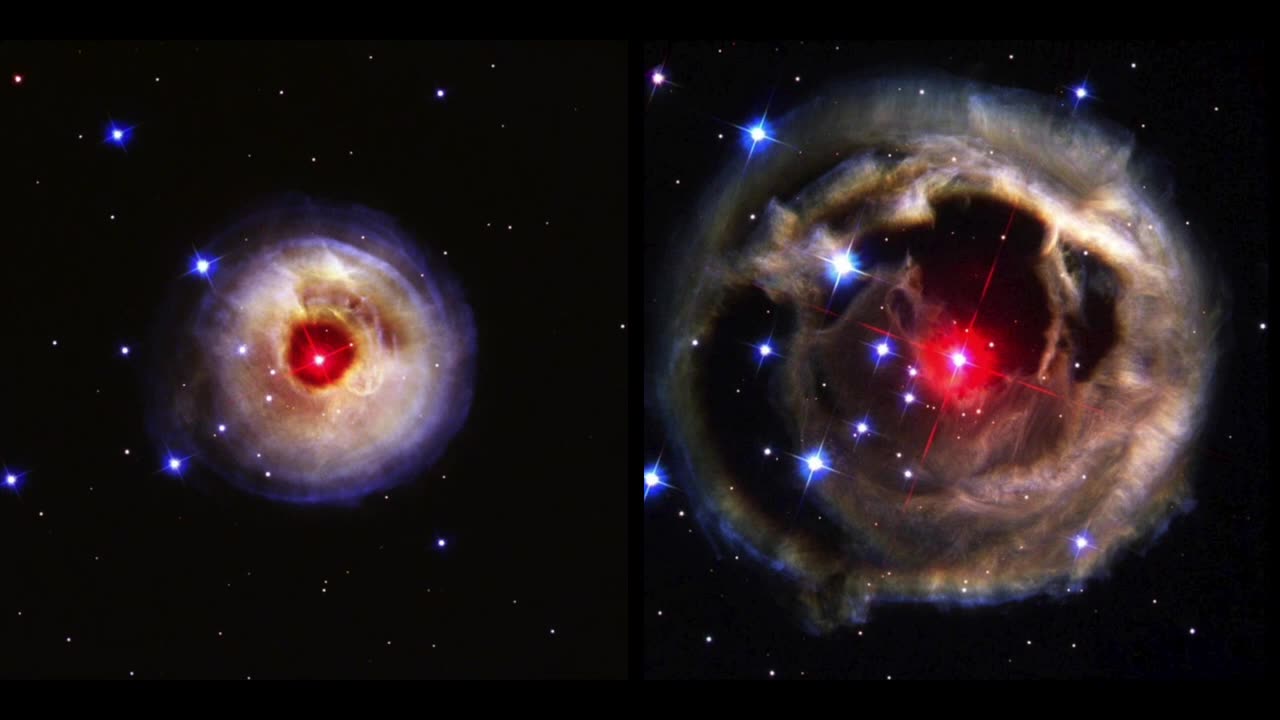 Sonifiations of V838 monocerotis light echo