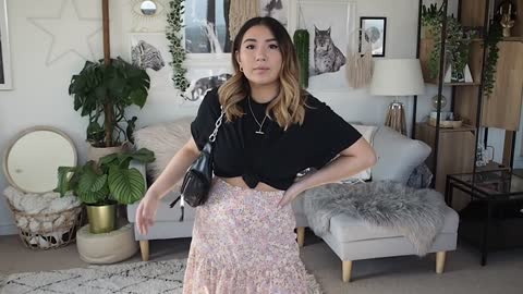 HOW TO STYLE A FLORAL MIDI SKIRT | Petite & Midsize Styling Tips