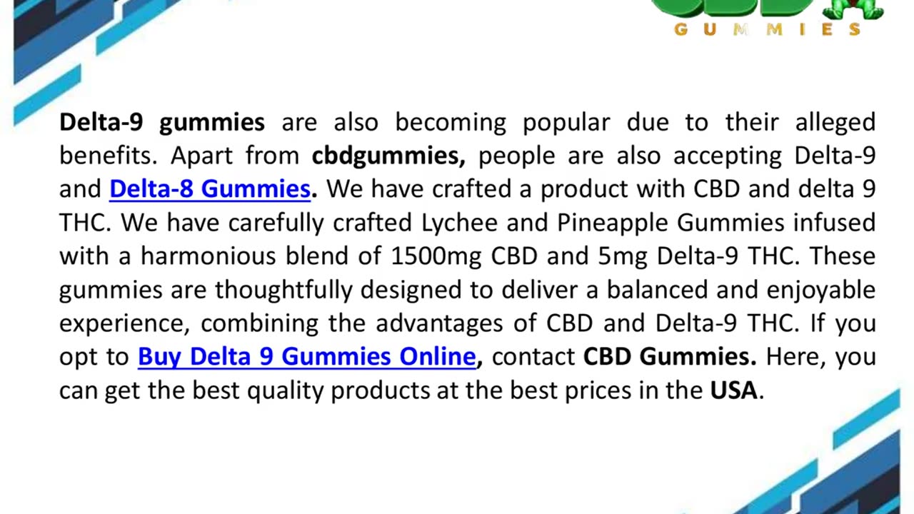 You May Feel Harmony With 1500mg CBD & 5mg Delta-9 Infused Gummy