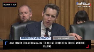 Josh Hawley Goes After Amazon For Killing Competition During Antitrust Hearing