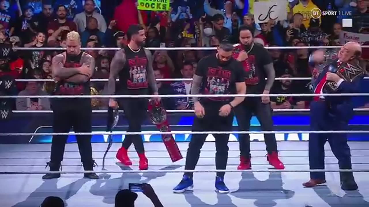 Roman Reigns Entrance after War Games: WWE SmackDown, Dec. 16, 2022