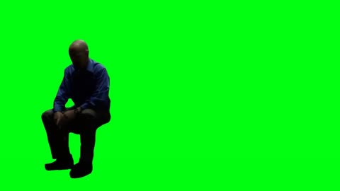 GREEN SCREEN - Walter White sitting down