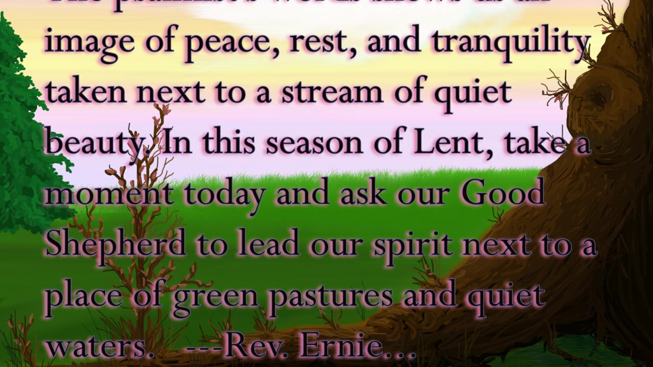 Daily Message from Rev. Ernie, March 12 2023