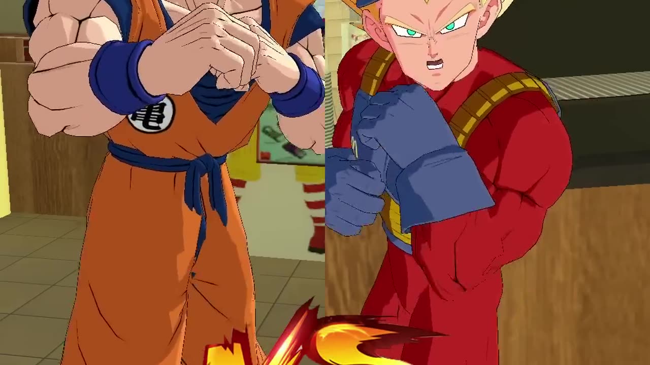 Goku vs Vegata In MC Donalds