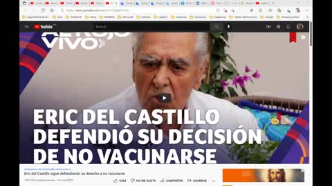 Eric del Castillo esta muy sano sin vacuna