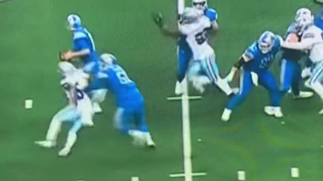 This is how the game ended for the Detroit Lions