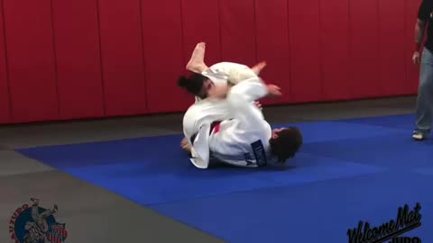 Transition from Throw to Juji Gatame