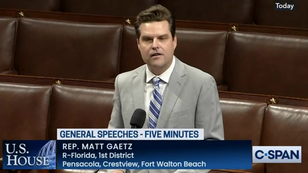 Rep Gaetz Slams Speker McCarthy On House Floor Over Unkept Promises