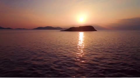 sunrise video drone fottage HD relaxing