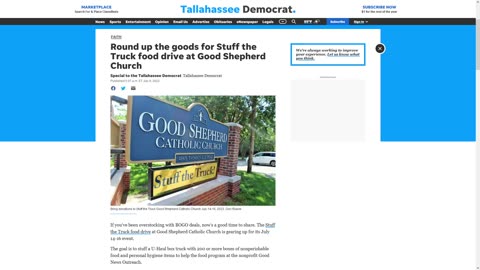 Good Shepherd Church in Tallahassee, FL Hosting Food Drive July 14-16